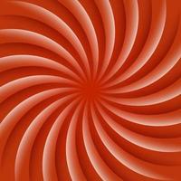 White and red rotating hypnosis spiral. Optical illusion. Hypnotic psychedelic vector illustration. Twirl abstract background. Easy to edit design template.
