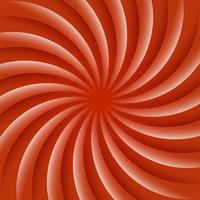 White and red rotating hypnosis spiral. Optical illusion. Hypnotic psychedelic vector illustration. Twirl abstract background. Easy to edit design template.