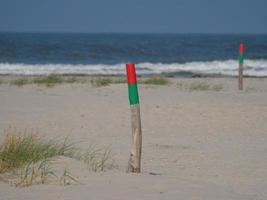 The beach of Juist island in germany photo