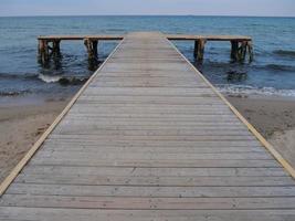 the beach of Sopot in Poland photo