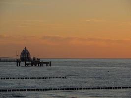 sundown at the beach ofZingst photo