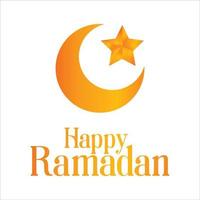 Ramadan mubarak background. Ramadan mubarak greeting card design with half moon vector illustration. Half moon vector illustration. Half moon illustration with golden color.