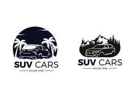 plantilla de diseño de logotipo de coches de aventura. vector