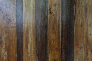Above view for background and textured of dark brown wooden planks alternate light. varnish with lacquer. photo