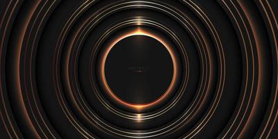 Abstract Overlapping Circles Background with luxury glow effect
