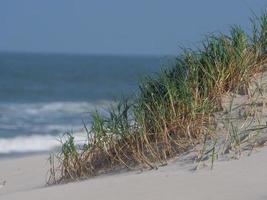 The beach of Juist island in germany photo