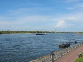 the city of Rees at the rhine river photo