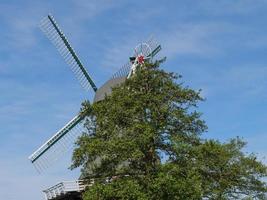 the harbor of Greetsiel in germany photo