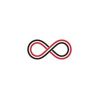 infinity colorful line overlapping design logo vector