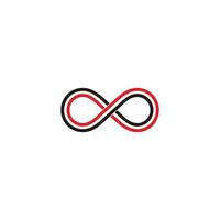 infinity colorful line overlapping design logo vector