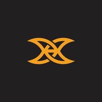 abstract letter dc simple geometric overlap line logo vector