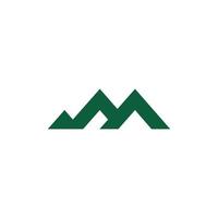 triangle geometric line mountain range symbol vector