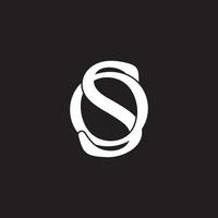 vector de logotipo de símbolo de diseño superpuesto simple vinculado a la letra o