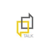 symbol vector of letter pd talk frame design