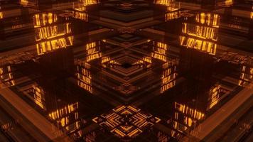 Library interstellar, scene for background. Abstract fractal. Multidimensional surface, conceptual. 3D illustration photo