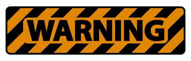 Warning Sign On White background vector