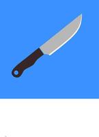 kitchen knife kit for cooking vector