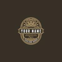 Vintage Label. Badge with modern rustic style. best for logo or label template vector