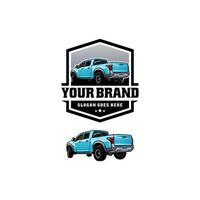 adventure pick up truck logo vector