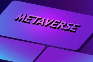 Metaverse and blockchain technology vector