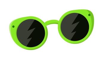 Sunglasses green Vector illustration isolated on white background