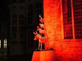 the city of Bremen at night photo