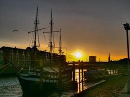 bremen at the weser river in germany photo