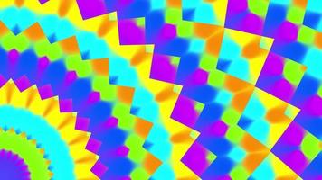 Fast motion kaleidoscope animation video