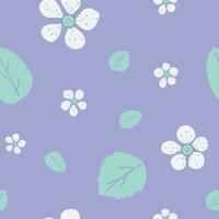 Flower seamless pattern lavander background vector