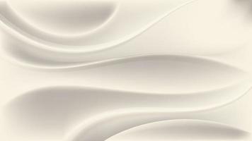 Abstract elegant 3D white gold wave shapes and lines on clean luxury background vector