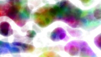 effetto di movimento fluido chimico colorato in effetto bagliore bianco video