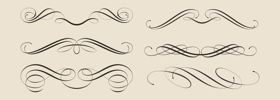 collection of dividers vector