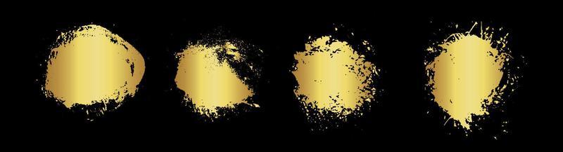 gold grunge circle brush