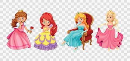 Fairy tale characters cartoon set vector eps 10
