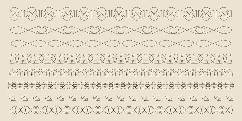 set of decorative borders vector eps 10