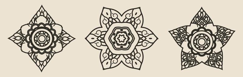 Mandala set vector