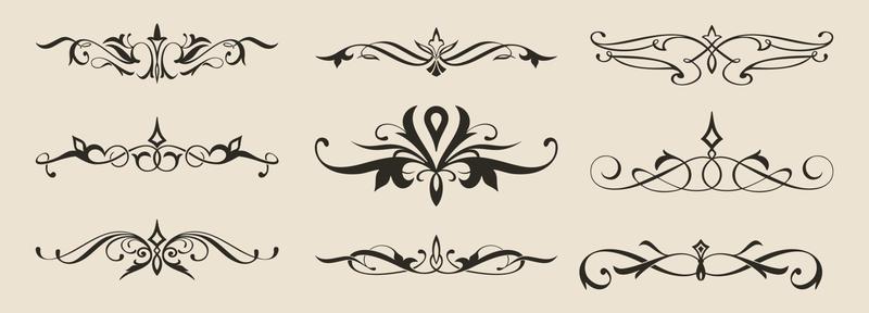 Calligraphic Design Elements, Dividers