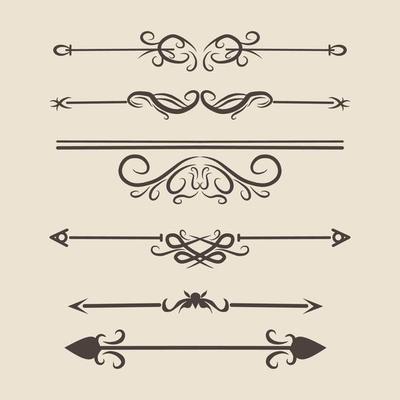 Creative Dividers Set Vector eps 10