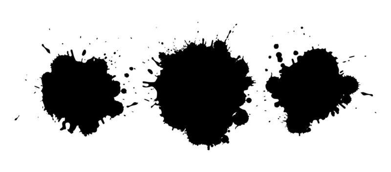 Collection of ink blots vector eps 10