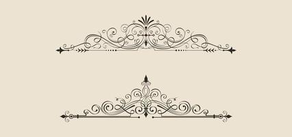 Set of decorative dividers and design elements vector eps 10