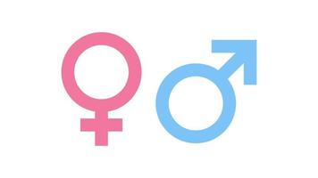 vector de símbolo de icono de género masculino y femenino