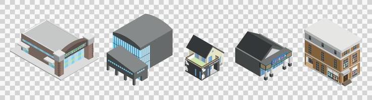 Flat design of retro and modern city houses. Old buildings, skyscrapers. colorful cottage building vector illustration