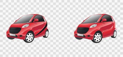 Red car icons vector