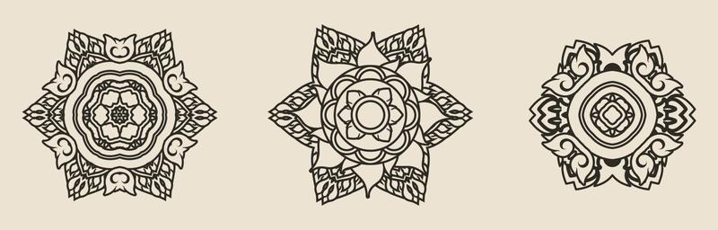 mandala ornaments set vector eps 10