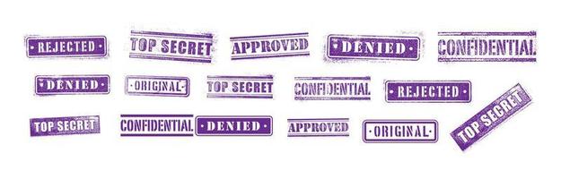 Dismissed rubber stamp Royalty Free Vector Image