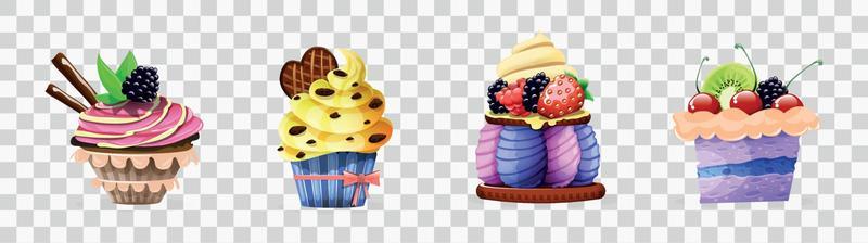 Set of cakes