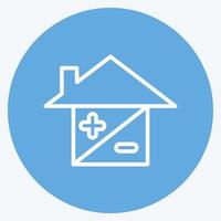 Icon Mortgage. suitable for education symbol. blue eyes style. simple design editable. design template vector. simple illustration vector