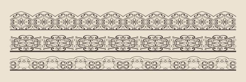 border oriental arabesque vector illustration