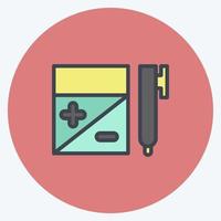 Icon Budget. suitable for education symbol. color mate style. simple design editable. design template vector. simple illustration vector