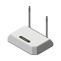 Vector isometric router icon